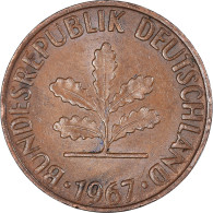 Monnaie, République Fédérale Allemande, 2 Pfennig, 1967 - 2 Pfennig