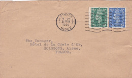 G-B-1950-lettre PINNER  Pour Soissons-02 (France)-timbres ,cachet  Date  21-5-1950-- - Briefe U. Dokumente