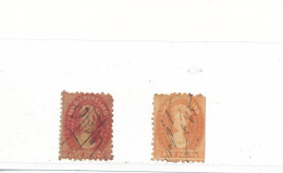 Australie Tasmanie N° 16 B Et 16a B Dentelés 10 Oblitérés - Used Stamps