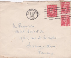G-B-1950--- Lettre  WALTHAM CROSS  Pour Soissons-02 (France)-timbres ,cachet  Date  7-5 -1950-- - Briefe U. Dokumente