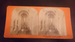 PHOTO FIN XIX EME  STEREO  N D DE LERINS ILE SAINT HONORAT - Stereoscopic