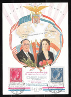 Luxembourg - 1945 Commemorative Sheet - F.D. Roosevelt USA President - Tarjetas Conmemorativas