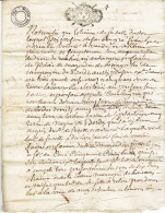 64 Bordes Bearn Contrat De Vente  Premier Juin 1728 - Manuscripten