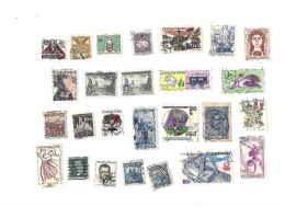 Collection De 90 Timbres Oblitérés. - Collezioni & Lotti