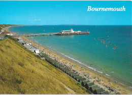 THE BEACH AND PIER, BOURNEMOUTH, DORSET, ENGLAND. UNUSED POSTCARD   Zf8 - Bournemouth (from 1972)