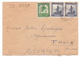 Congo Belge 254 265 Palmiers Union Minière Du Haut Katanga (UMHK) Camp De Panda De Jadotville à Thuin Belgique - Cartas & Documentos