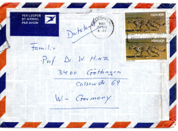 60466 - Suedwestafrika - 1983 - 2@10c Gepard A LpBf SWAKOPMUND -> Westdeutschland - Félins