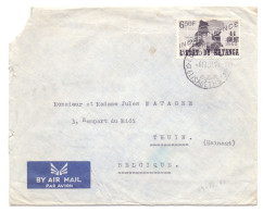 Katanga 47 Indépendance 6f50 De Elisabethville à Thuin Belgique 1960 - Katanga