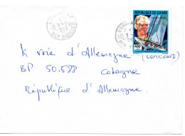 60511 - Guinea - 1993 - 400F Segeln EF A Bf CONAKRY -> Deutschland - Vela