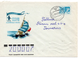 60514 - Russland / UdSSR - 1975 - 4K GAUmschl "27.Baltische Regatta" VIRSTU -> TALLINN - Segeln