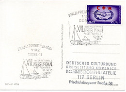 60516 - DDR - 1966 - 20Pfg Zusammenarbeit EF A OrtsAnsKte SoStpl BERLIN - ... NEBELPOKAL ... - Segeln