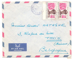 RDC 624 Mobutu Sur Lettre De Lubumbashi Vers Jambes Belgique 1967 - Cartas & Documentos