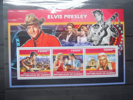 Guinée Elvis Presley 7010/7012  Mnh Neuf ** Perfect 2013 - Chanteurs