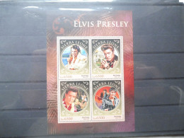 Sierra Leone Elvis Presley 6301/6304  Mnh Neuf ** Perfect - Chanteurs