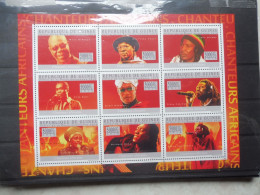 Guinée Chanterus Africains  4759/4767  Mnh Neuf ** Perfect 2010 - Chanteurs