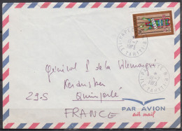 Lutte Contre L'Alcoolisme 20f  SEUL Sur Lettre De PAPEETE R.P. TAHITI Le 19 7 1973 Pour Un Général à 29 Quimpelé - Storia Postale