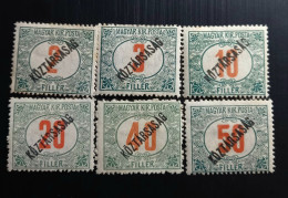 Hongrie 1919 Figure Of Value X 6 No Used - Revenue Stamps