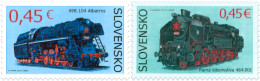 Slovakia 2015 Famous Steam Locomotives - Technical Monuments Set Of 2 Stamps Mint - Nuevos