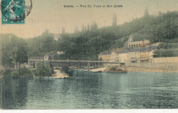 69 // CUIRE   Vue Du Pont Et Des Quais / Toilée - Colorisée - Caluire Et Cuire