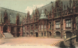 FRANCE - Rouen - La Cour Du Palais De Justice - LL - Colorisé - Carte Postale Ancienne - Rouen