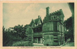 FRANCE - Saint Christoly De Blaye - Château Cottreau  - Carte Postale Ancienne - Andere & Zonder Classificatie