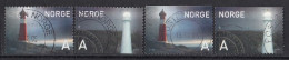 NORWAY 1546-1547,used,falc Hinged,lighthouses - Oblitérés