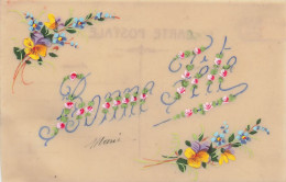 FÊTES ET VOEUX - Bonne Fête Ornée De Fleurs - Colorisé - Carte Postale Ancienne - Andere & Zonder Classificatie