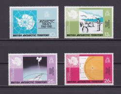 TERRITOIRE ANTARCTIQUE BRITANNIQUE 1981 TIMBRE N°101/04 TRAITE SUR L'ANTARCTIQUE - Unused Stamps