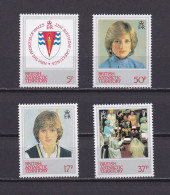 TERRITOIRE ANTARCTIQUE BRITANNIQUE 1982 TIMBRE N°114/17 NEUF** PRINCESSE DIANA - Unused Stamps