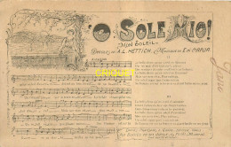 Illustrateur Cabant, Style Art-Nouveau, La Chanson O Sole Mio, Carte Pas Courante - Cabant