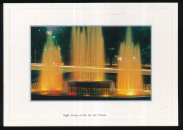 CPSM / CPM 10.5 X 15 Japon (2) HIROSHIMA Night Scene Of The Jet For Prayer  Jets D'eau Illuminés - Hiroshima