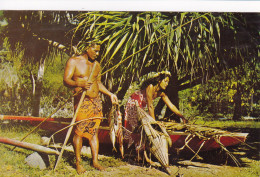 Nude Tahitian Fisherman And Vahiné . P. Used Papeete Tahiti 1968 - Oceania