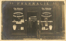 Versailles * Carte Photo * Devanture De La Pharmacie E. BRIZEMUR 35 Rue Royale * Commerce Magasin Pharmacien - Versailles