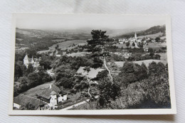 Cpsm, Thorens Glières, Le Bourg Et Le Château De Sales, Haute Savoie 74 - Thorens-Glières