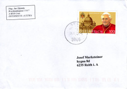 Brief Von 8006 Graz Postpartner Mit 100 Cent Papst Benedikt 2023 - Covers & Documents