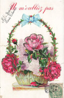 FÊTES - VŒUX - Ne M'oubliez Pas - Bouquet De Fleurs - Mille Baisers - Colorisé - Carte Postale Ancienne - Otros & Sin Clasificación