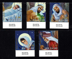 New Zealand 2016 Christmas  Marginal Set Of 5 Used - Usati