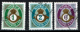 Norway 2001 - Yv.1329/1331 Mi.1380/1382 - Used - Série Courante, Cor De Poste, Posthorn Definitive - Usati