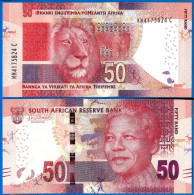 Afrique Du Sud 50 Rand 2015 Neuf UNC Nelson Mandela Animal South Africa Que Prix + Port Billets Rands Paypal Crypto OK - South Africa