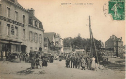 Quintin * La Route De Corlay * Hôtel De La Gare * Villageois - Quintin