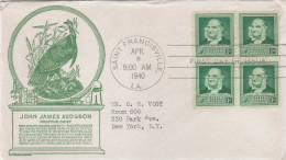 United States 1940 FDC Mailed Block Of 4 Stamps - 1851-1940