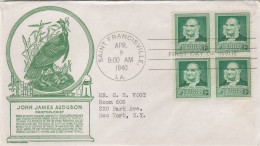 United States 1940 FDC Mailed Block Of 4 Stamps - 1851-1940