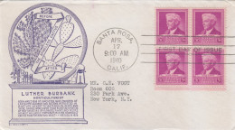 United States 1940 FDC Mailed Block Of 4 Stamps - 1851-1940