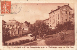 FRANCE - Châtel-Guyon - L'hôtel Régina Et L'établissement Henry - Carte Postale Ancienne - Châtel-Guyon