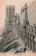 FRANCE - Reims - Cathédrale De Reims - Galeries Et Gargouilles De La Façade Latérale Sud - Carte Postale Ancienne - Reims