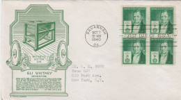 United States 1940 FDC Mailed Block Of 4 Stamps - 1851-1940