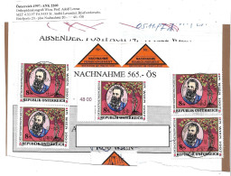 2372g: Österreich 1997, Briefvorderseite Nachnahmebeleg Ortopädiekongreß Adolf Lorenz - Handicaps