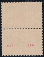 France N°1435b - Numéro Rouge Tenant à Normal - Neuf ** Sans Charnière - TB - Unused Stamps