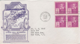 United States 1940 FDC Mailed Block Of 4 Stamps - 1851-1940