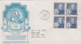 United States 1940 FDC Mailed Block Of 4 Stamps - 1851-1940